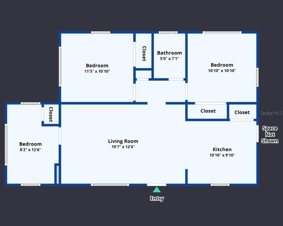 For Rent: $1,875 (3 beds, 1 baths, 944 Square Feet)