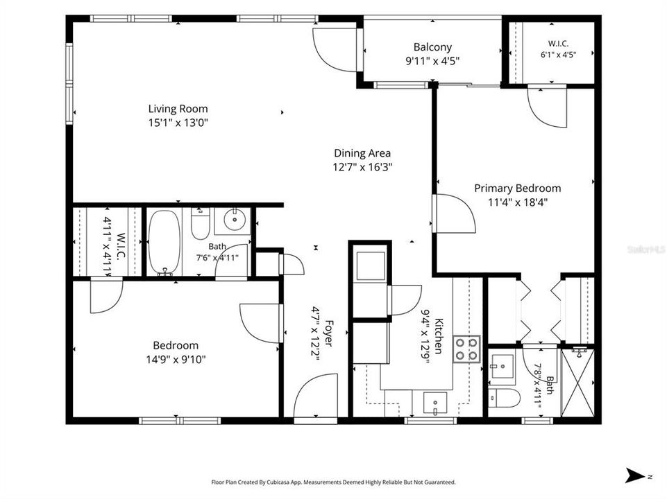 For Rent: $2,200 (2 beds, 2 baths, 1035 Square Feet)