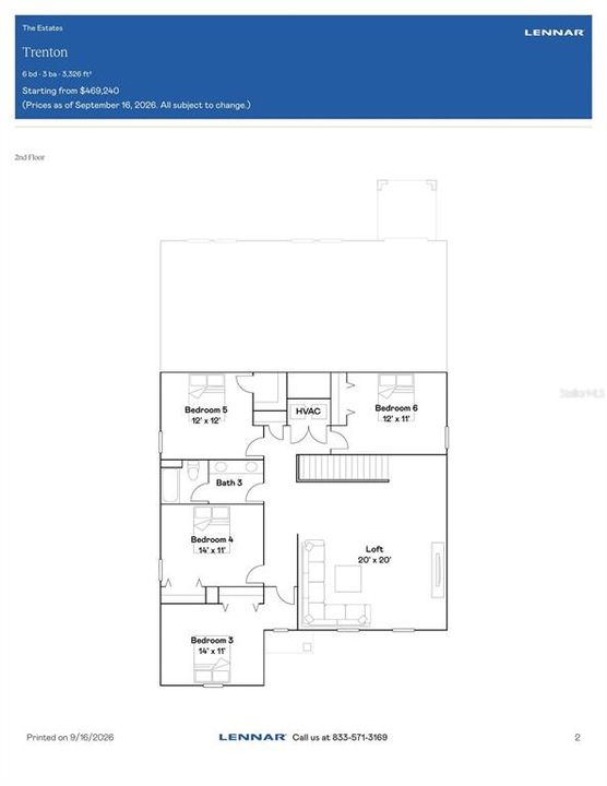 В аренду: $3,499 (6 спален, 3 ванн, 3326 Квадратных фут)