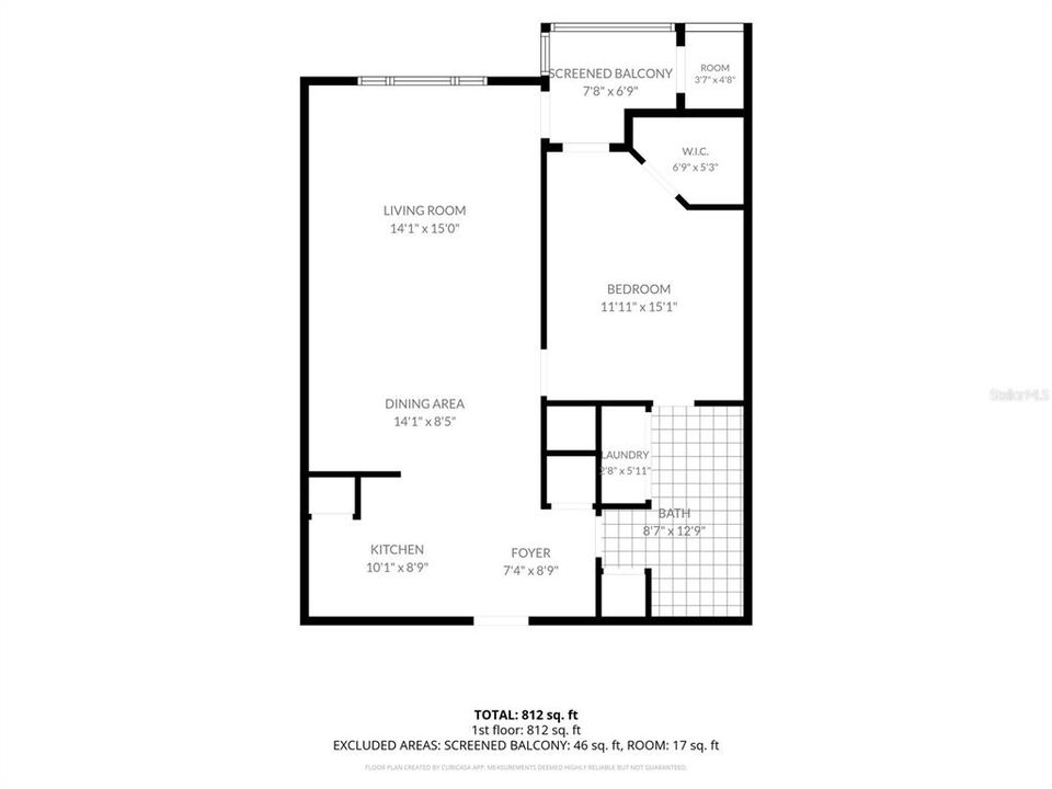 На продажу: $167,999 (1 спален, 1 ванн, 890 Квадратных фут)