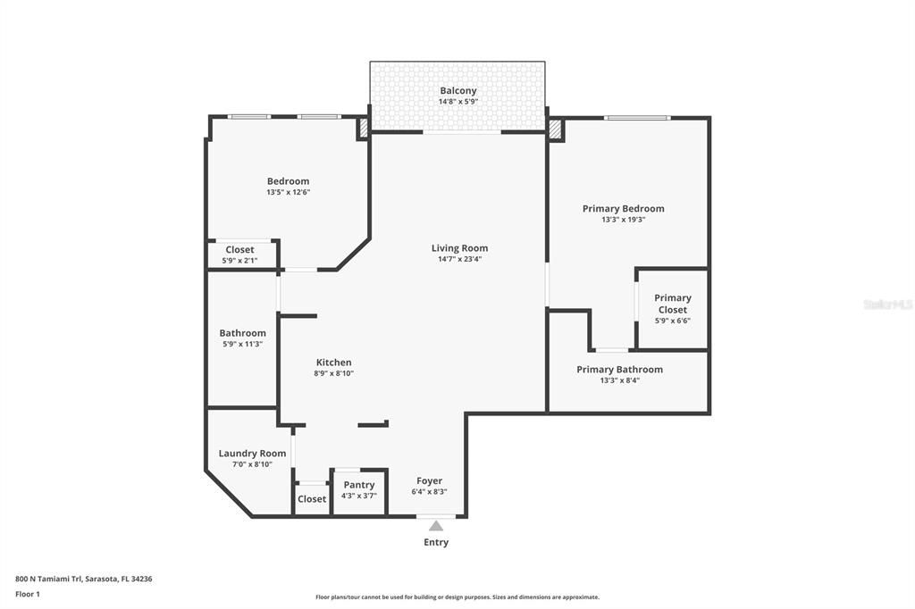 For Sale: $949,000 (2 beds, 2 baths, 1323 Square Feet)