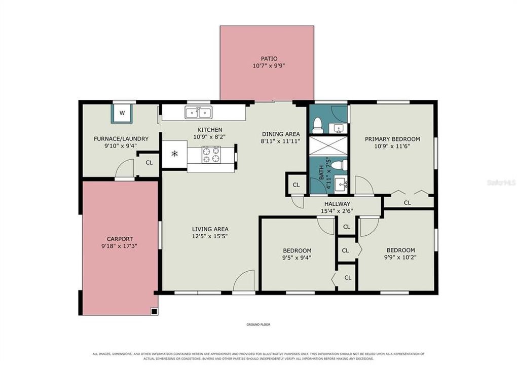 For Sale: $295,000 (3 beds, 1 baths, 1147 Square Feet)