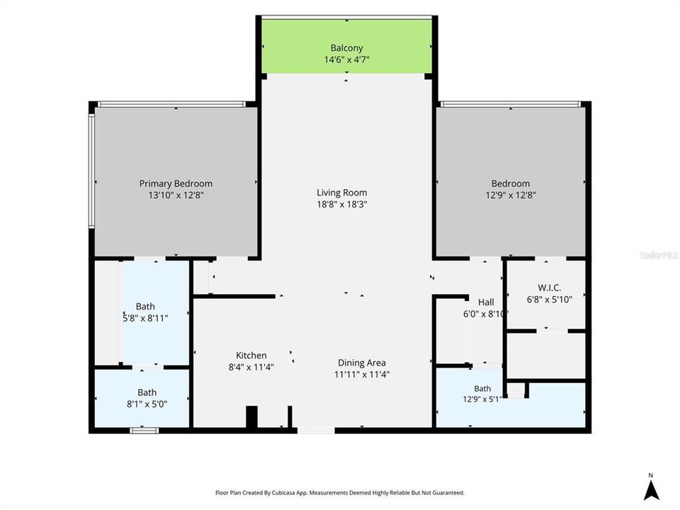 For Sale: $275,000 (2 beds, 2 baths, 1308 Square Feet)