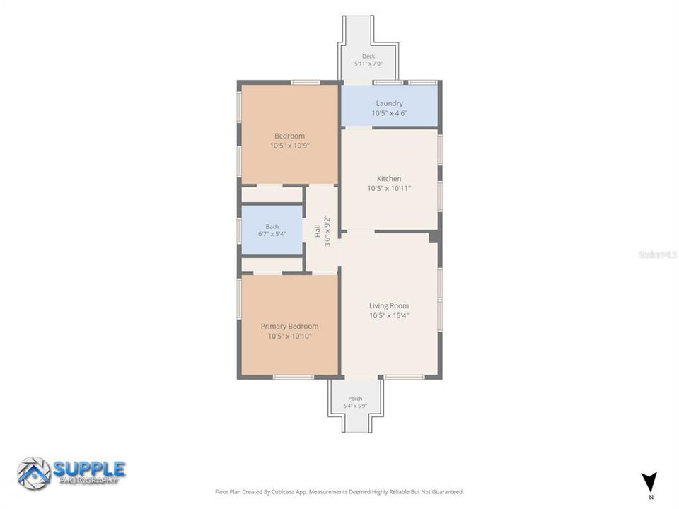 For Sale: $134,900 (2 beds, 1 baths, 704 Square Feet)