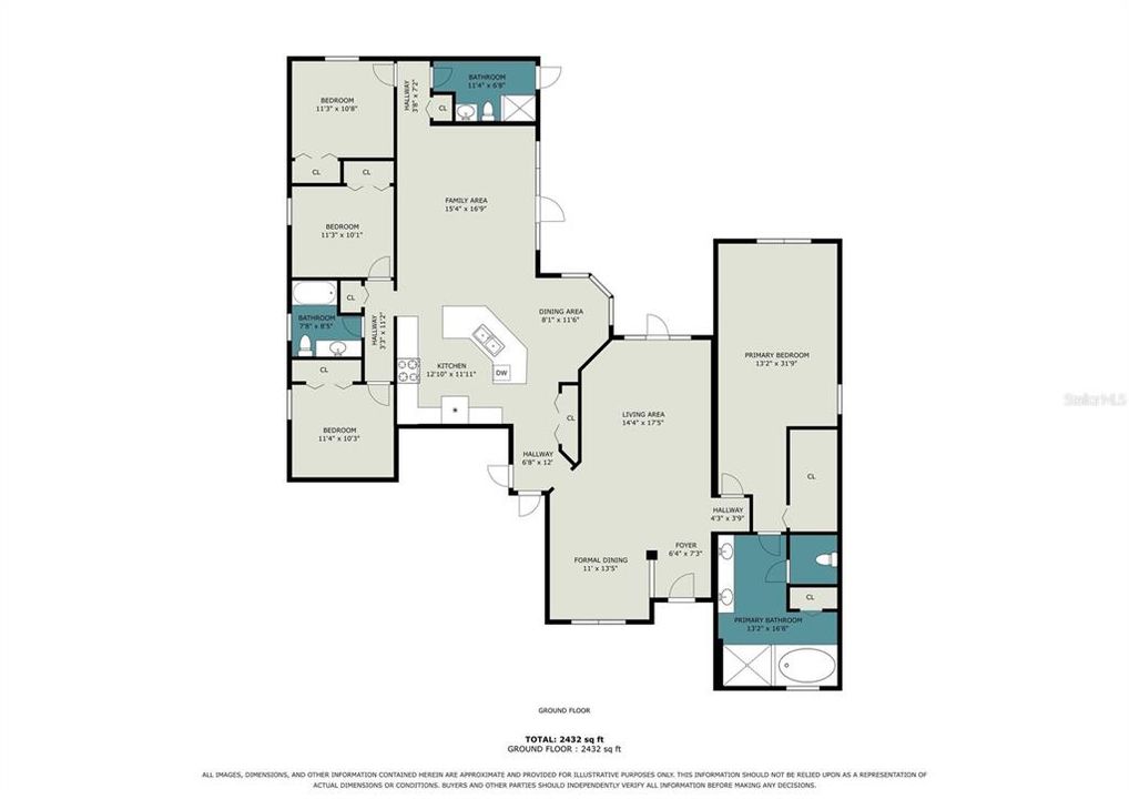 For Sale: $544,900 (4 beds, 3 baths, 2562 Square Feet)