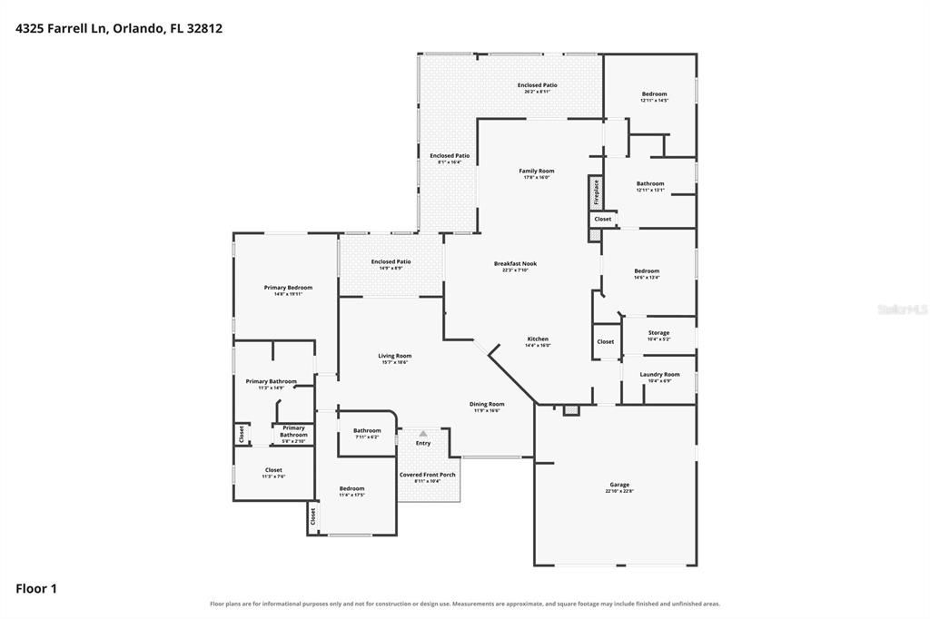 En Venta: $600,000 (4 camas, 3 baños, 2726 Pies cuadrados)