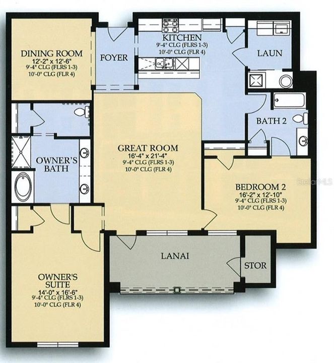 For Sale: $508,000 (2 beds, 2 baths, 1823 Square Feet)
