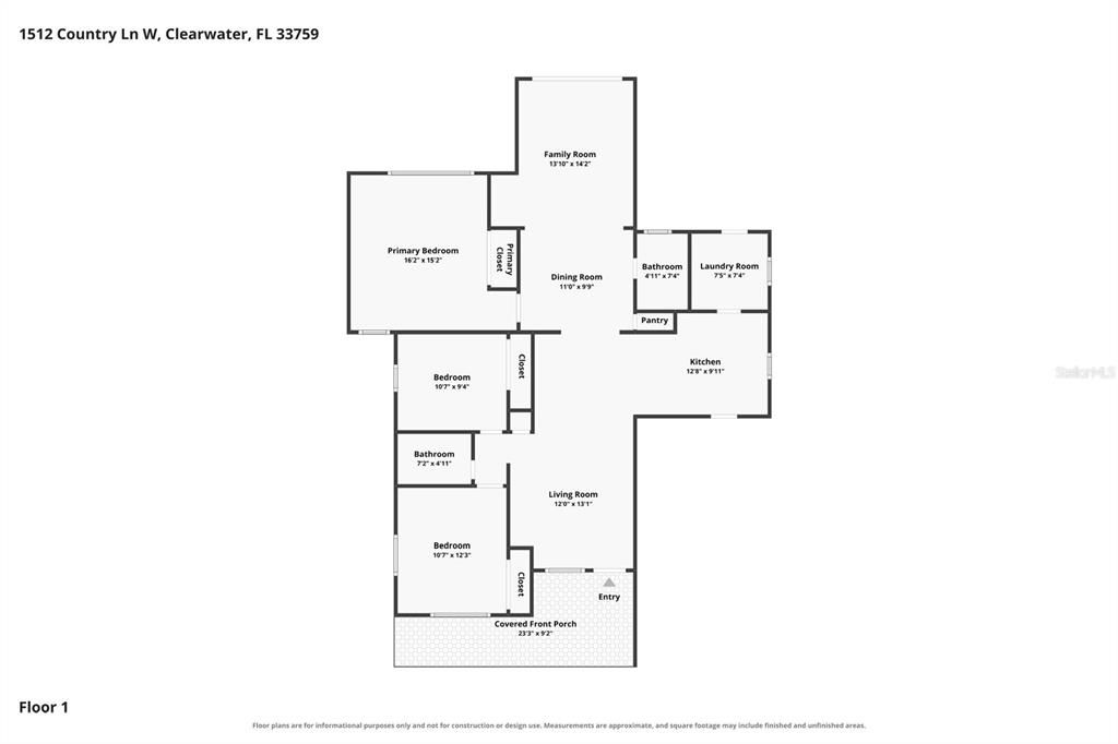 На продажу: $365,000 (3 спален, 2 ванн, 1476 Квадратных фут)