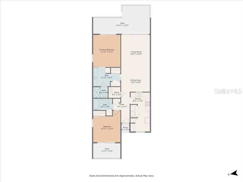 На продажу: $235,000 (2 спален, 2 ванн, 1400 Квадратных фут)