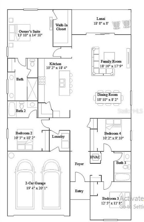 В аренду: $2,450 (4 спален, 3 ванн, 2027 Квадратных фут)