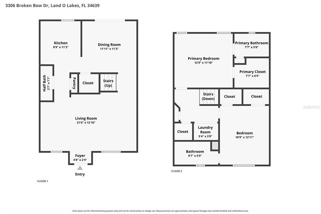 For Sale: $215,000 (2 beds, 2 baths, 1297 Square Feet)