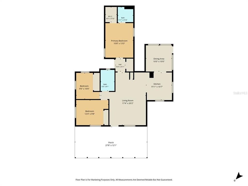 На продажу: $189,900 (3 спален, 2 ванн, 1153 Квадратных фут)