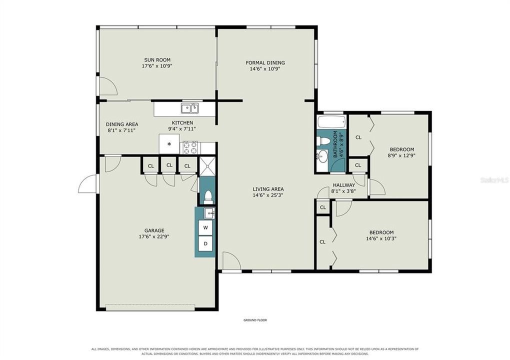 For Sale: $320,000 (2 beds, 2 baths, 1260 Square Feet)