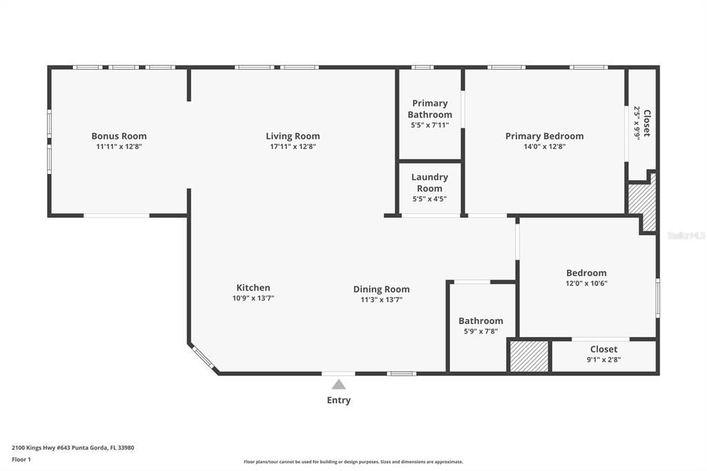 На продажу: $179,900 (2 спален, 2 ванн, 1236 Квадратных фут)