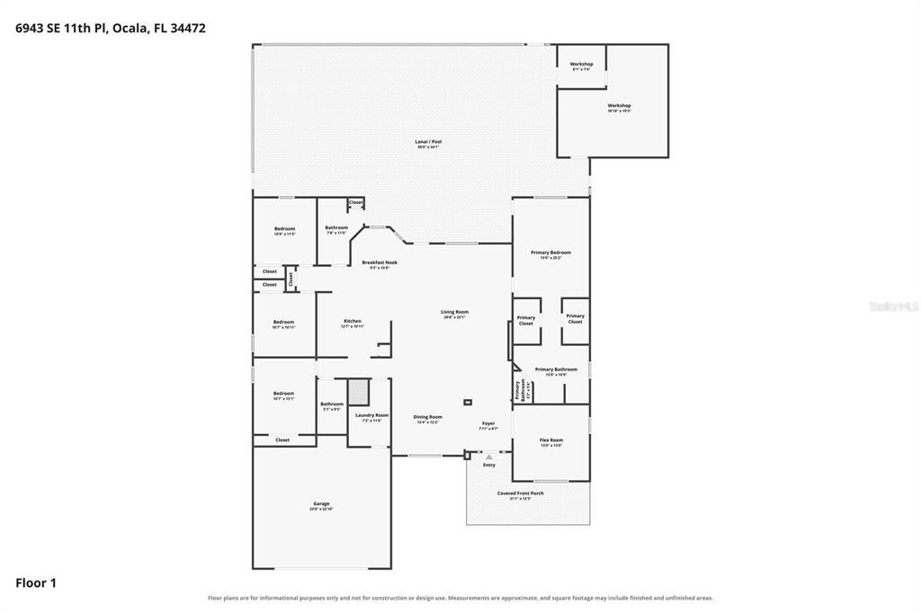 На продажу: $579,990 (4 спален, 3 ванн, 2554 Квадратных фут)
