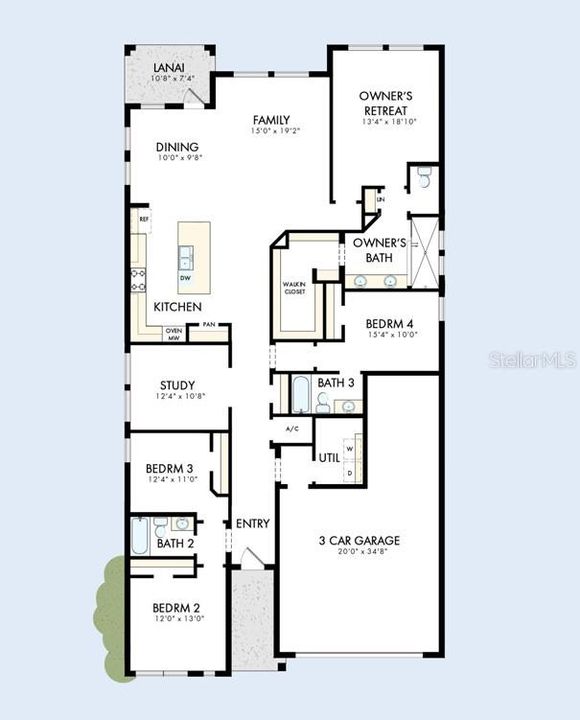 На продажу: $529,990 (4 спален, 3 ванн, 2330 Квадратных фут)