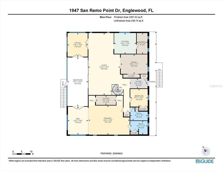 For Sale: $750,000 (2 beds, 3 baths, 3412 Square Feet)
