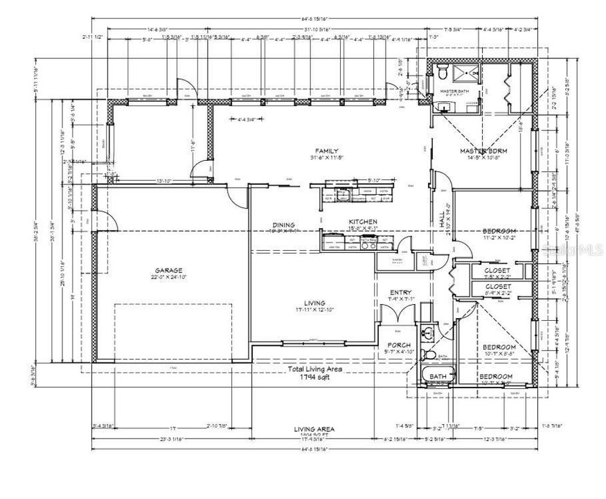 На продажу: $469,900 (3 спален, 2 ванн, 1764 Квадратных фут)