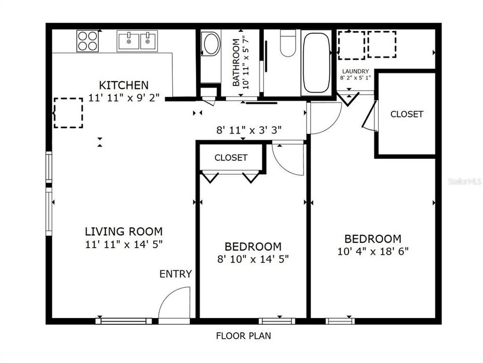 En Venta: $114,900 (2 camas, 1 baños, 768 Pies cuadrados)