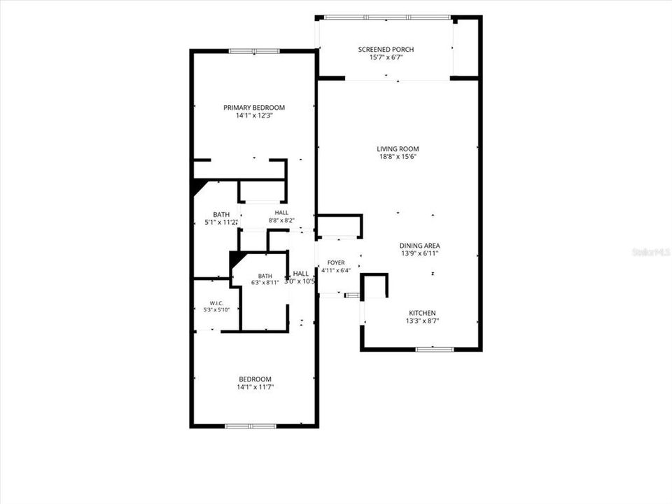 На продажу: $199,000 (2 спален, 2 ванн, 1278 Квадратных фут)