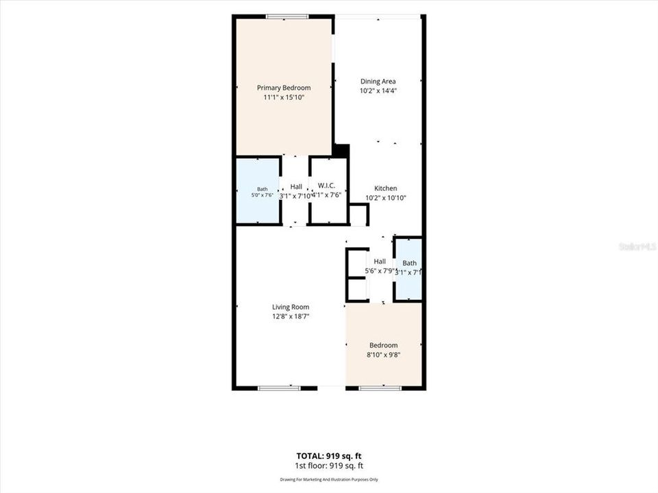 En Venta: $159,900 (1 camas, 1 baños, 930 Pies cuadrados)