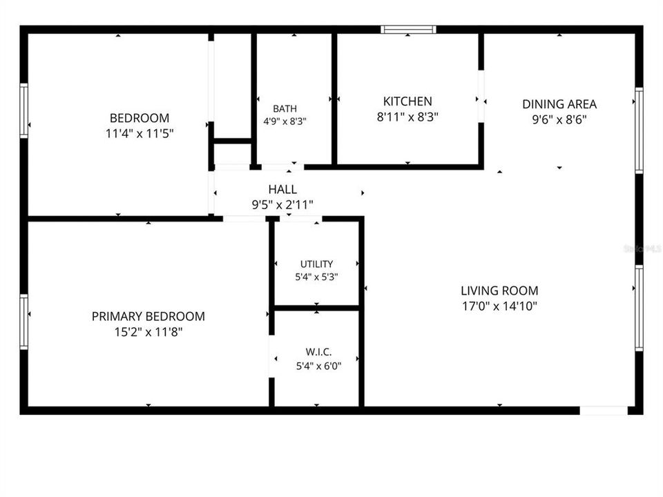 For Rent: $1,500 (2 beds, 1 baths, 960 Square Feet)