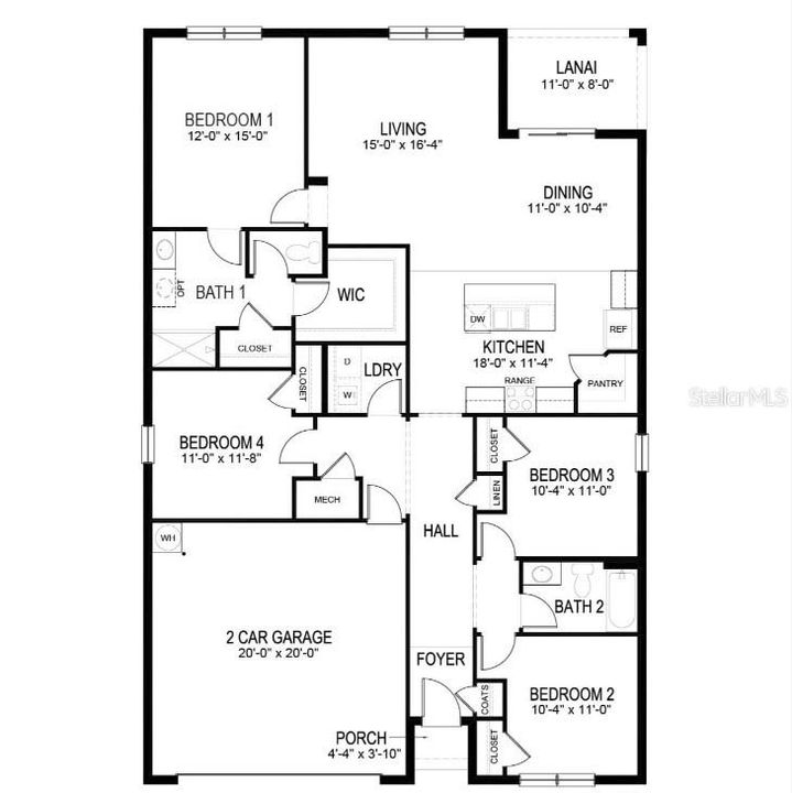 For Sale: $429,000 (4 beds, 2 baths, 1846 Square Feet)