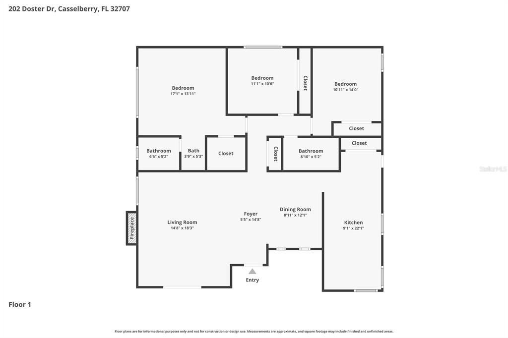 For Sale: $340,000 (3 beds, 2 baths, 1511 Square Feet)
