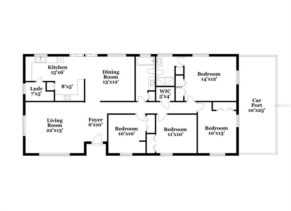 For Rent: $1,535 (4 beds, 2 baths, 1441 Square Feet)