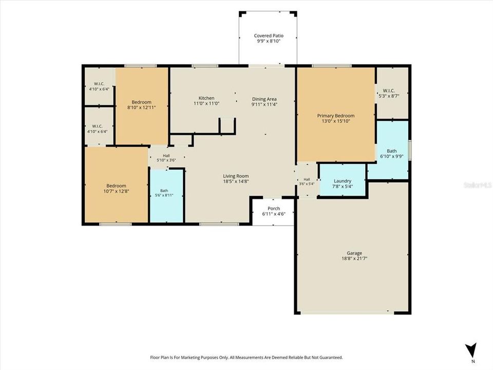 На продажу: $224,900 (3 спален, 2 ванн, 1461 Квадратных фут)