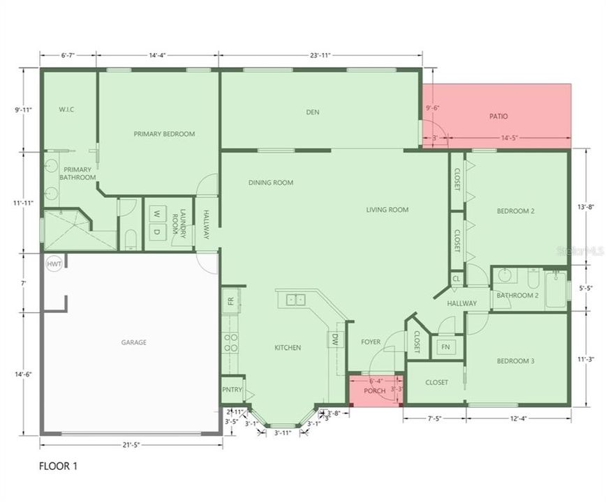 Под контрактом: $295,000 (3 спален, 2 ванн, 1905 Квадратных фут)