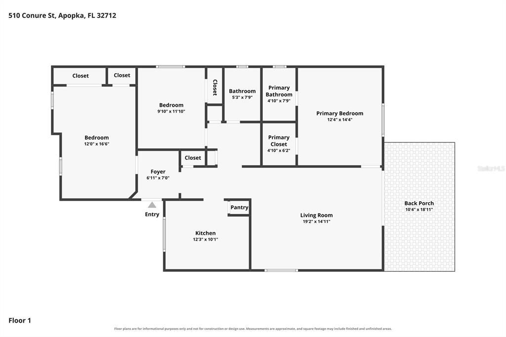 En Venta: $295,000 (3 camas, 2 baños, 1270 Pies cuadrados)