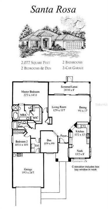 For Sale: $344,900 (2 beds, 2 baths, 2016 Square Feet)