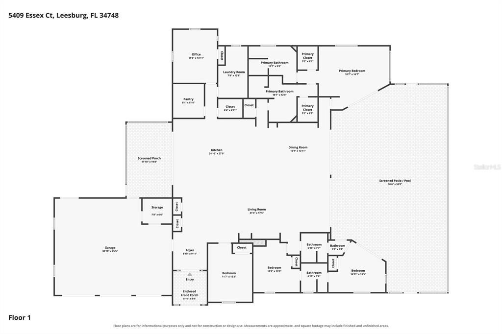 На продажу: $525,000 (4 спален, 4 ванн, 3318 Квадратных фут)