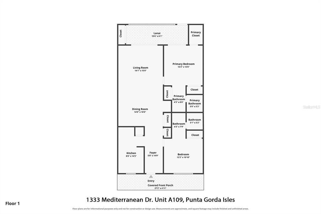 For Sale: $195,000 (2 beds, 2 baths, 1164 Square Feet)