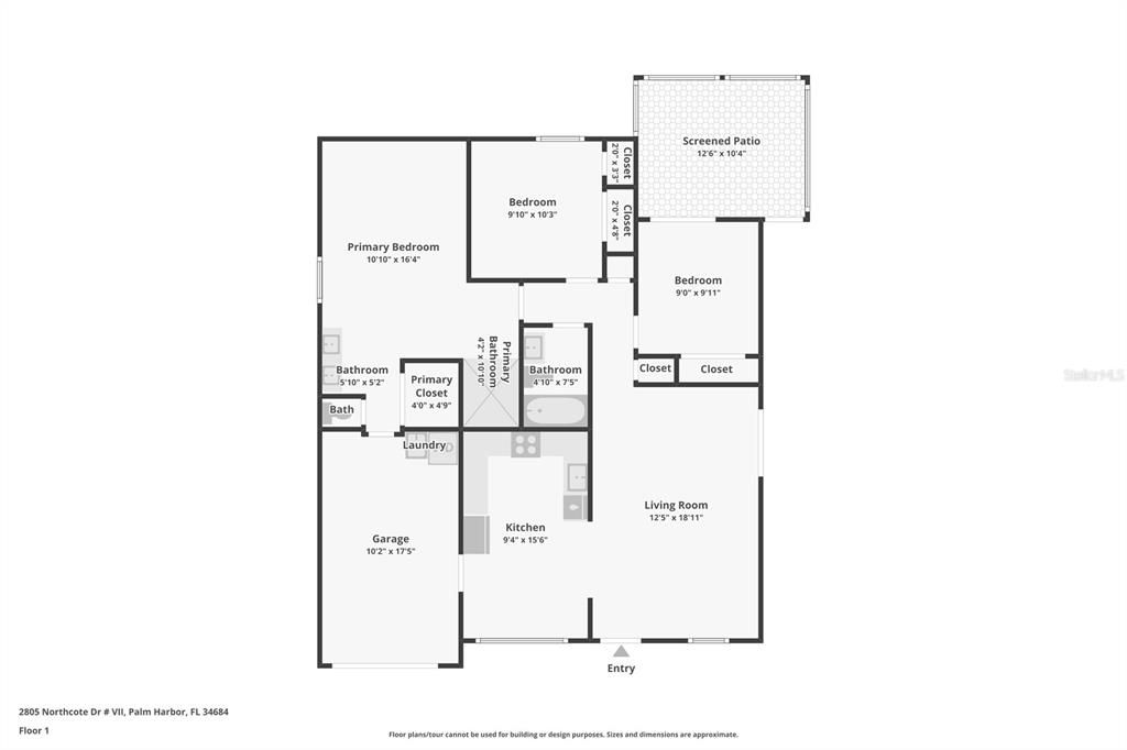 На продажу: $425,000 (3 спален, 2 ванн, 1035 Квадратных фут)