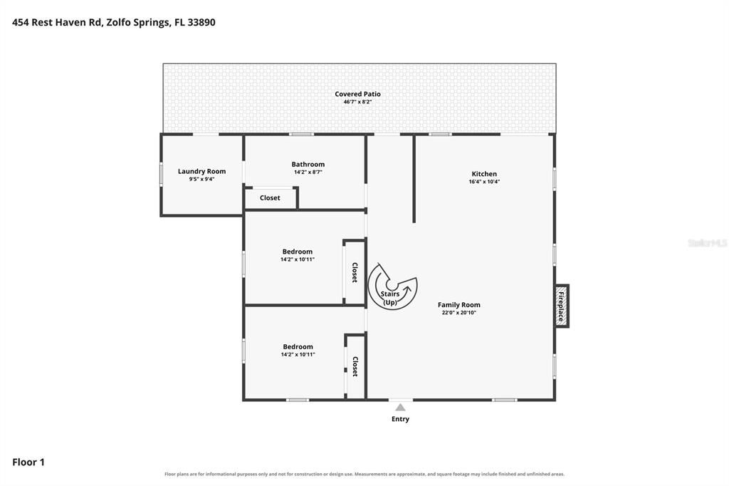 For Sale: $425,000 (2 beds, 1 baths, 1616 Square Feet)