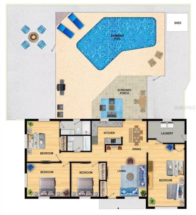 En Venta: $645,000 (4 camas, 2 baños, 1906 Pies cuadrados)