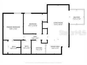 For Sale: $123,000 (2 beds, 1 baths, 813 Square Feet)