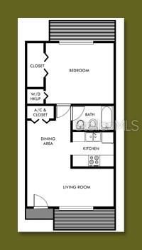 For Rent: $1,100 (1 beds, 1 baths, 560 Square Feet)