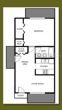 For Rent: $1,100 (1 beds, 1 baths, 560 Square Feet)