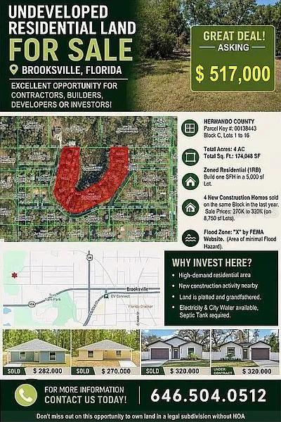 待售: $517,000 (4.00 acres)
