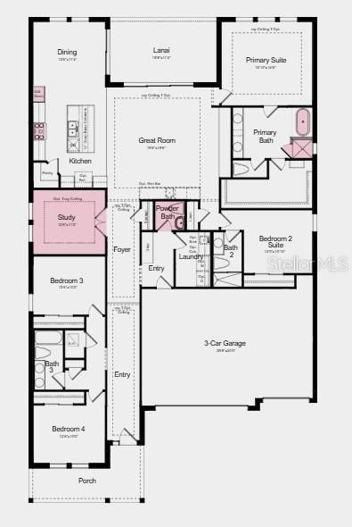 На продажу: $840,000 (4 спален, 3 ванн, 2717 Квадратных фут)