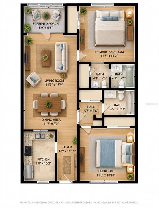 For Sale: $169,900 (2 beds, 2 baths, 940 Square Feet)