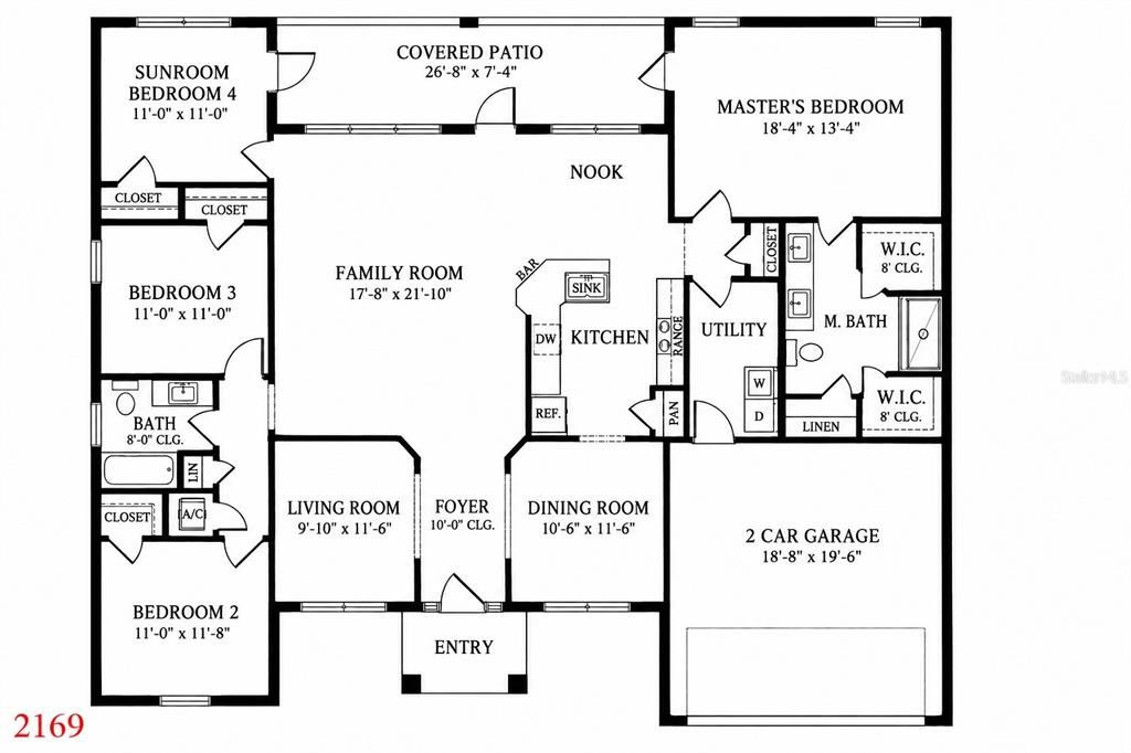 For Sale: $341,800 (4 beds, 2 baths, 2169 Square Feet)
