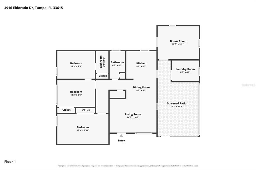 For Sale: $329,990 (3 beds, 2 baths, 1020 Square Feet)