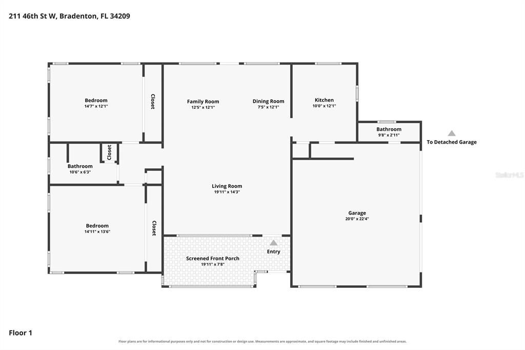 For Sale: $395,000 (2 beds, 1 baths, 1248 Square Feet)