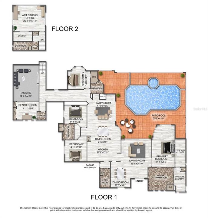 En Venta: $2,999,000 (5 camas, 4 baños, 5163 Pies cuadrados)