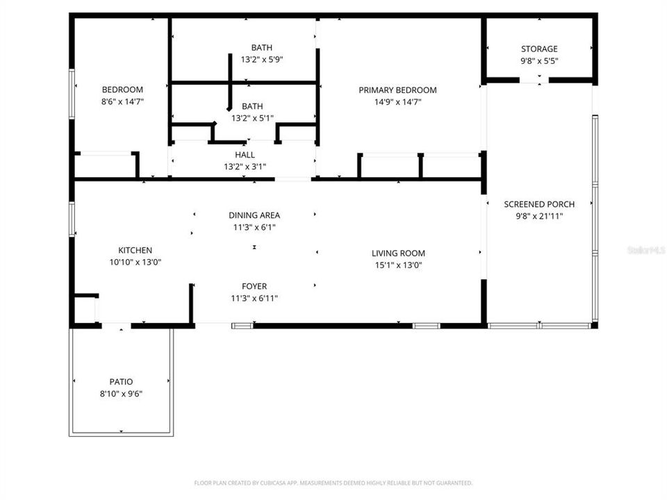 For Sale: $189,000 (2 beds, 2 baths, 1280 Square Feet)