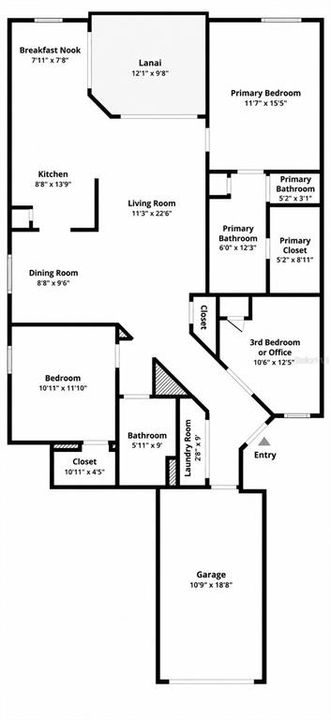 For Sale: $199,900 (3 beds, 2 baths, 1490 Square Feet)